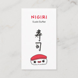 Tarjeta De Visita Restaurante de Sushi