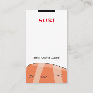 Tarjeta De Visita Restaurante de Sushi