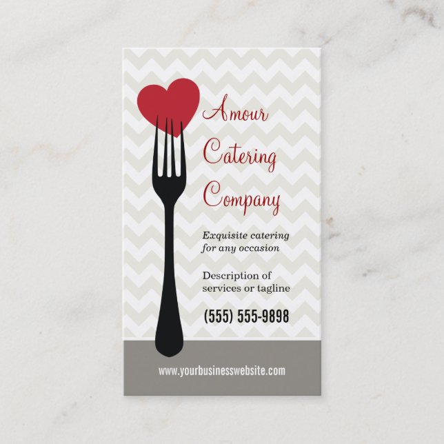 Tarjeta De Visita Restaurante del corazón/tarjeta de visita (Anverso)