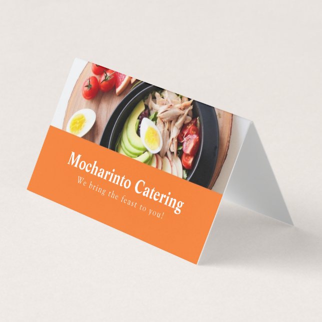 Tarjeta De Visita Restaurante elegante profesional y cocina (Anverso)