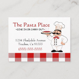 Tarjeta De Visita Restaurante italiano