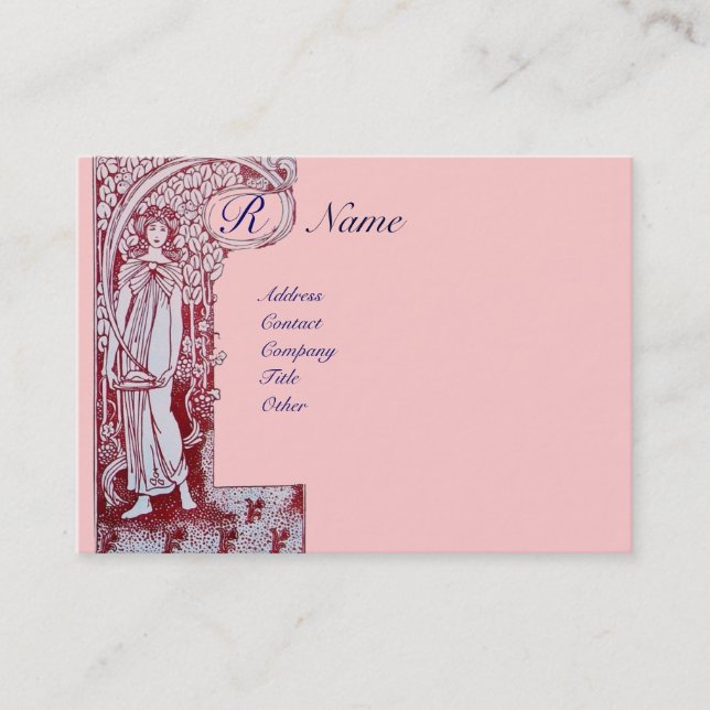 TARJETA DE VISITA RESTAURANTE MONOGRAMA 2 (Anverso)