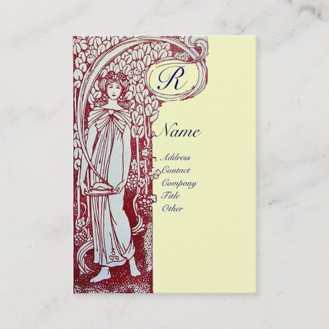 TARJETA DE VISITA RESTAURANTE MONOGRAMA 2 (Anverso)