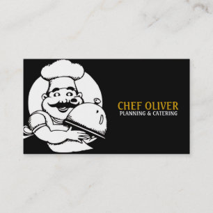 Tarjeta De Visita Restaurante Planner Fiesta de Comida Chef,