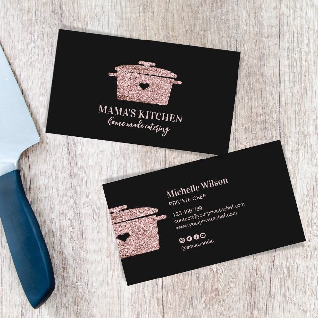 Tarjeta De Visita Restaurante Profesional Personal Chef Catering (Subido por el creador)