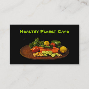 Tarjeta De Visita Restaurante sano de las comidas