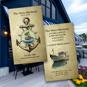 Tarjeta De Visita Restaurante Seafood