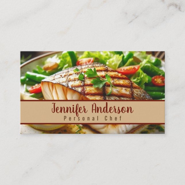 Tarjeta De Visita Restaurante Sous Chef Personal (Anverso)