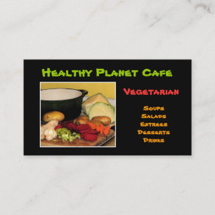 Tarjeta De Visita Restaurante vegetariano