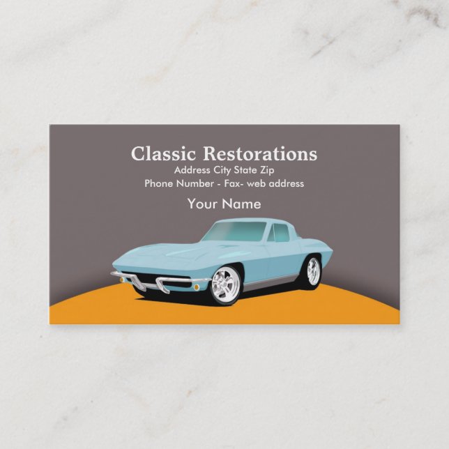 Tarjeta De Visita RestoMod (Anverso)