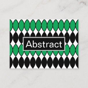 Tarjeta De Visita Resumen abstracto negro verde
