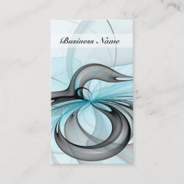 Tarjeta De Visita Resumen Antracita Gris Azul azul arte fractal mode