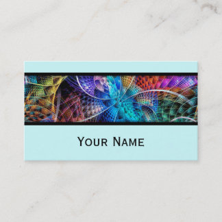 Tarjeta De Visita Resumen Apofisis Fractal X + tu texto