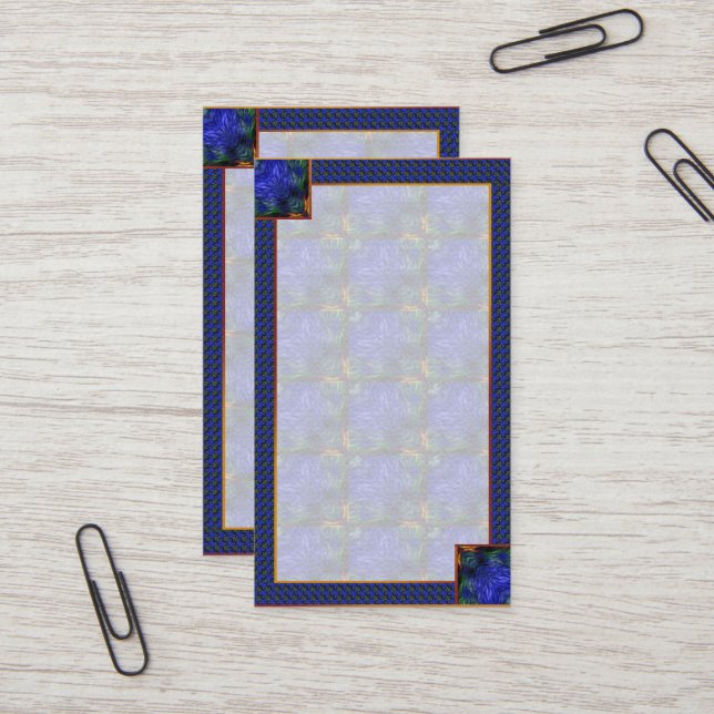 Tarjeta De Visita Resumen Blue Modern (Anverso/Reverso In Situ)