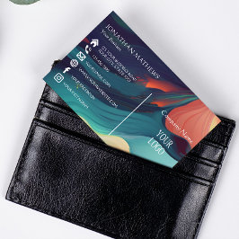 Tarjeta De Visita Resumen colorido moderno 1