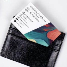 Tarjeta De Visita Resumen colorido y moderno