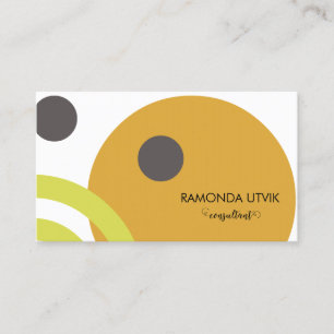 Tarjeta De Visita Resumen Consultor Geométrico