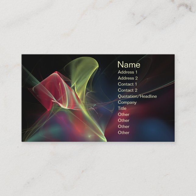 Tarjeta De Visita Resumen corporativo oscuro (Anverso)