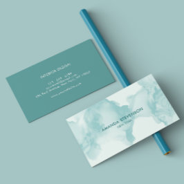 Tarjeta De Visita Resumen de acuarela moderna