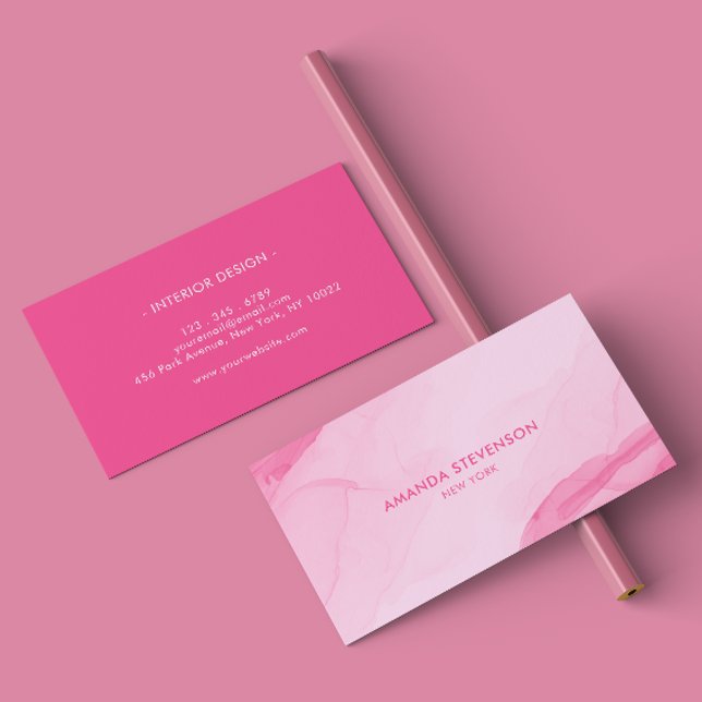 Tarjeta De Visita Resumen de acuarela moderna II (Subido por el creador)