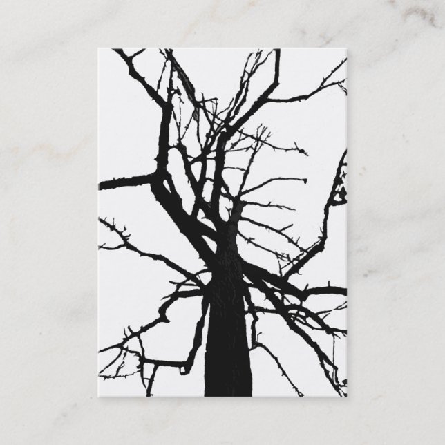 Tarjeta De Visita Resumen de árbol superior ATC (Anverso)
