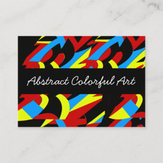 Tarjeta De Visita Resumen de arte colorido