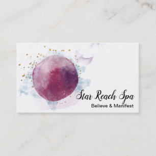 Tarjeta De Visita *~* Resumen de Cosmo Stars Watercolor Universo Sky