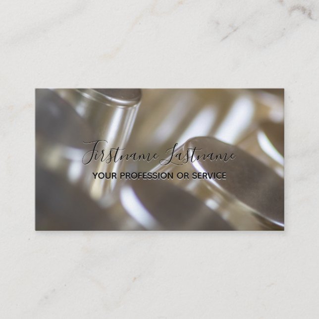 Tarjeta De Visita Resumen de estructuras de aleación metalizado de p (Anverso)