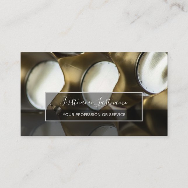 Tarjeta De Visita Resumen de estructuras de aleación metalizado de p (Anverso)