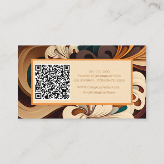 Tarjeta De Visita Resumen de inspiración floral