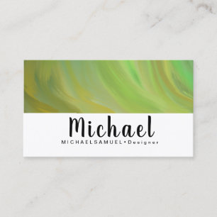 Tarjeta De Visita Resumen de la ola de mármol brillante