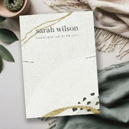 Tarjeta De Visita Resumen de la pantalla de la banda de collar de or