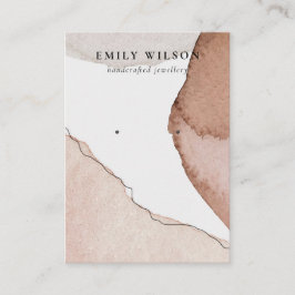 Tarjeta De Visita Resumen de la pantalla de riego color de agua beig