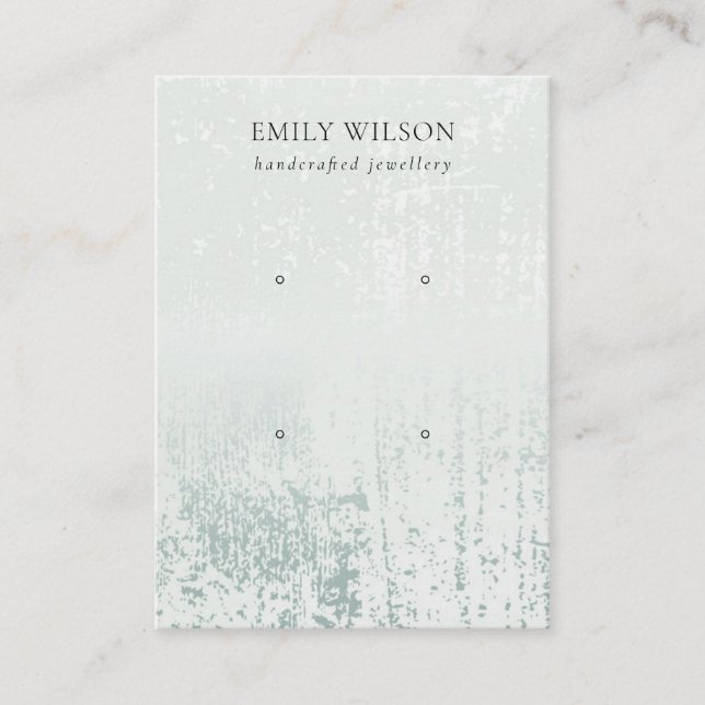 Tarjeta De Visita Resumen de la pantalla de riego de lluvia plateada (Anverso)