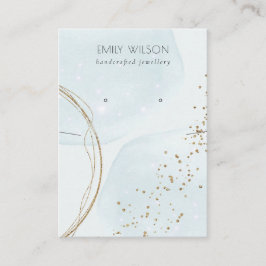 Tarjeta De Visita Resumen de la pantalla de riego del collar de oro