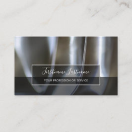 Tarjeta De Visita Resumen de las estructuras de aleación metalizado 