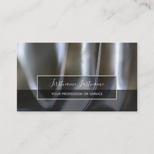 Tarjeta De Visita Resumen de las estructuras de aleación metalizado  (Anverso)