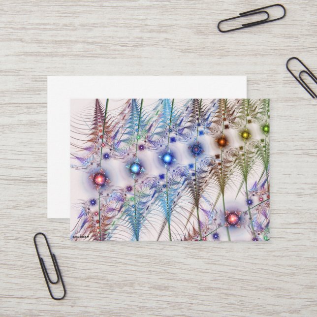 Tarjeta De Visita Resumen de las flores de Ferns'N (Anverso/Reverso In Situ)