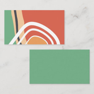 Tarjeta De Visita Resumen de las formas bauhaus arte retro