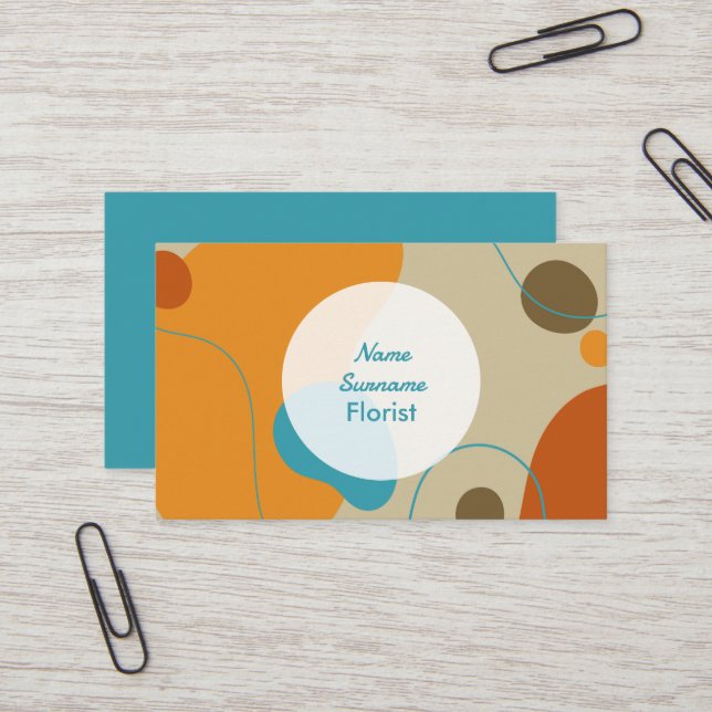 Tarjeta De Visita Resumen de las formas de líneas creativas Principi (Anverso/Reverso In Situ)