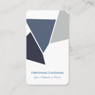 Tarjeta De Visita Resumen de los triángulos diseño de formas de colo