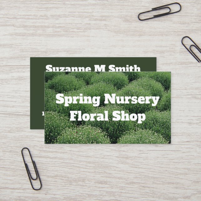 Tarjeta De Visita Resumen de Mamáes verdes (Anverso/Reverso In Situ)