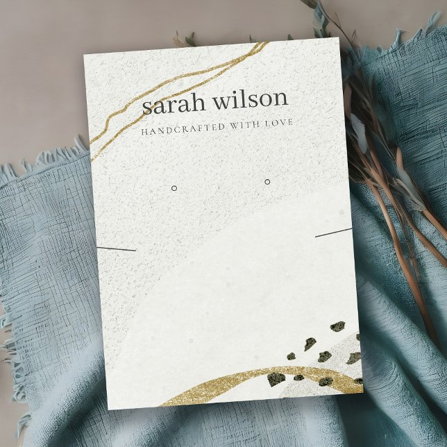 Tarjeta De Visita Resumen de marfil negro collar de oro (Subido por el creador)