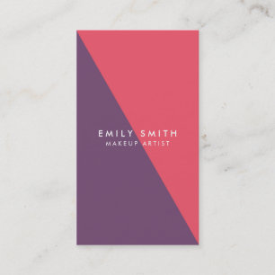 Tarjeta De Visita Resumen de medios sociales de maquillaje rosa y mo