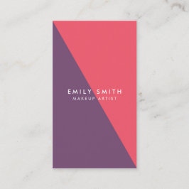 Tarjeta De Visita Resumen de medios sociales de maquillaje rosa y mo