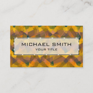 Tarjeta De Visita Resumen de mosaico, arte #24