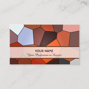 Tarjeta De Visita Resumen de mosaicos coloridos patrones de mosaico 