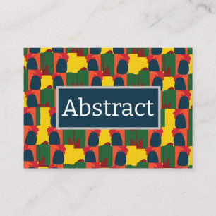 Tarjeta De Visita Resumen de pintura colorida