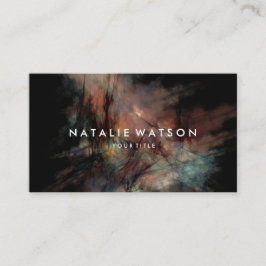 Tarjeta De Visita Resumen de pintura de aceite profesional oscuro