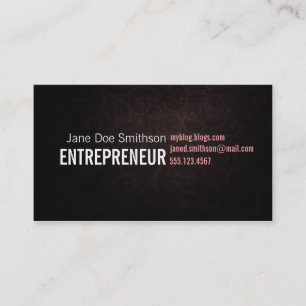 Tarjeta De Visita Resumen de Swirls